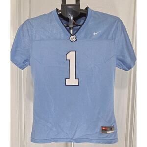 Nike Team UNC Tar Heels Jersey #1 Youth Medium Blue Football NCAA Shirt